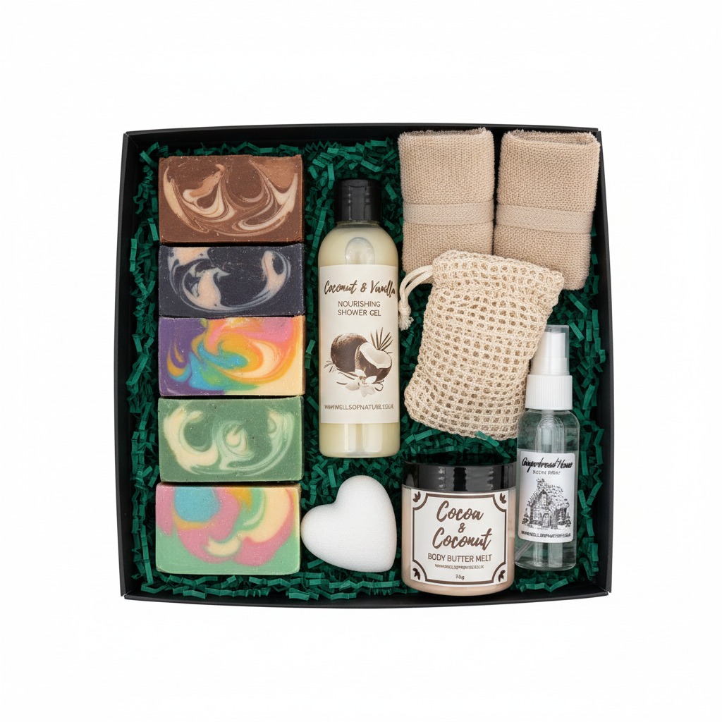 Luxury Gift Hamper with 6 Soaps
