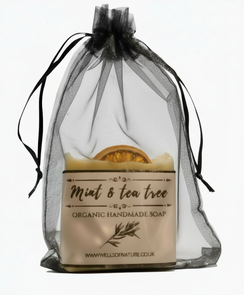 Mint & tea tree organic soap £6