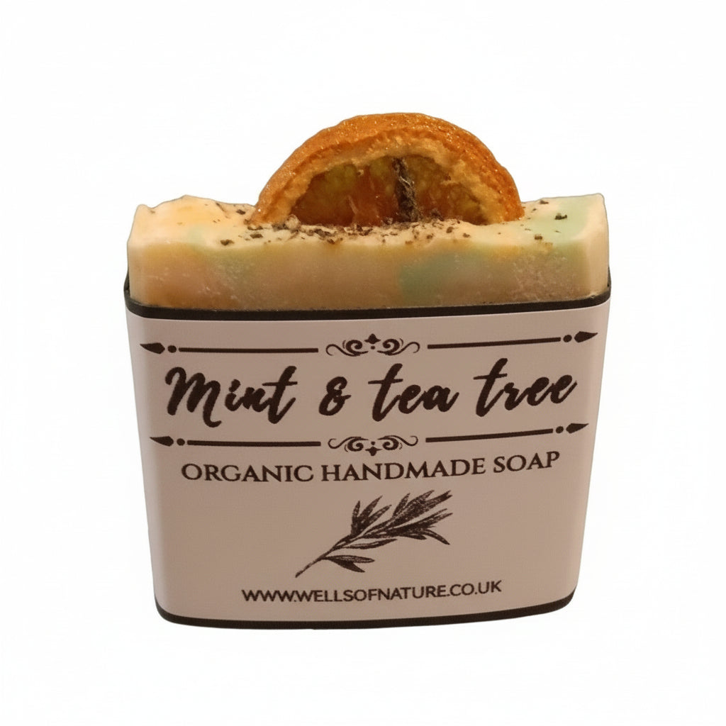 Mint & tea tree organic soap